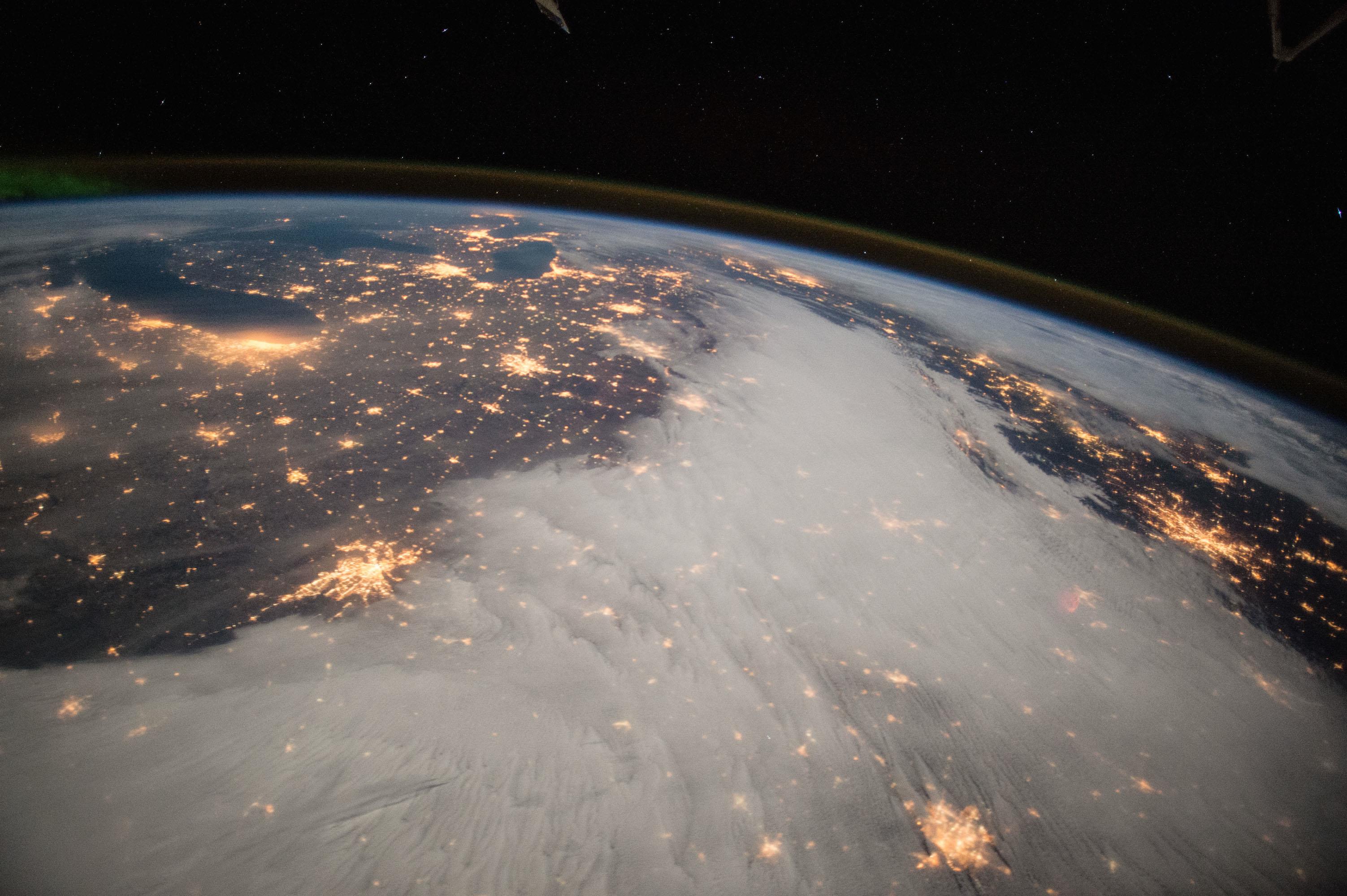 Stany Zjednoczone Wielkie Jeziora Północnoamerykańskie kosmos Międzynarodowa Stacja Kosmiczna
