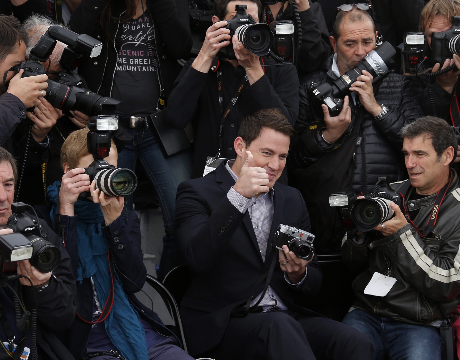 Channing Tatum bawił się w fotoreportera w Cannes