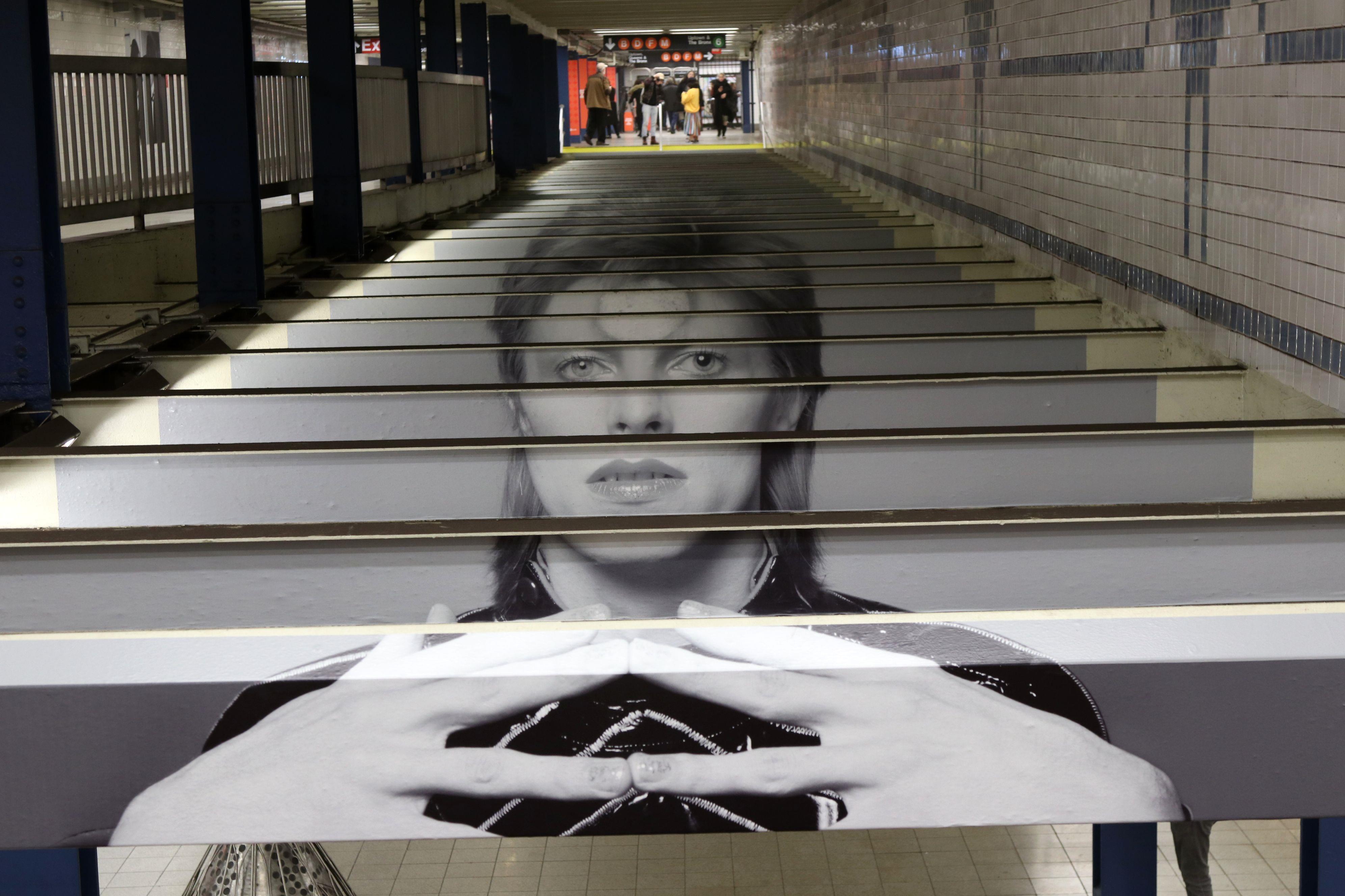 Bowie Images On Display In New York Subway