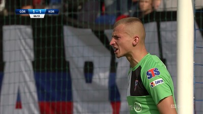 Górnik Z. - Korona (1:1): Kapitalna obrona Loski! Korona przycisnęła, ale bramkarz zabrzan ratuje remis