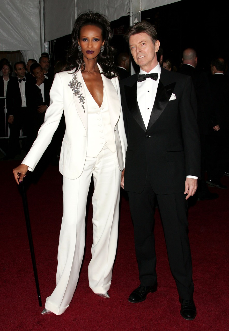 David Bowie z żoną, Iman
