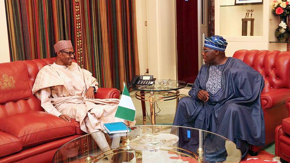 President Muhammadu Buhari and former President, Olusegun Obasanjo were buddies when Buhari got a first term in office (Punch)