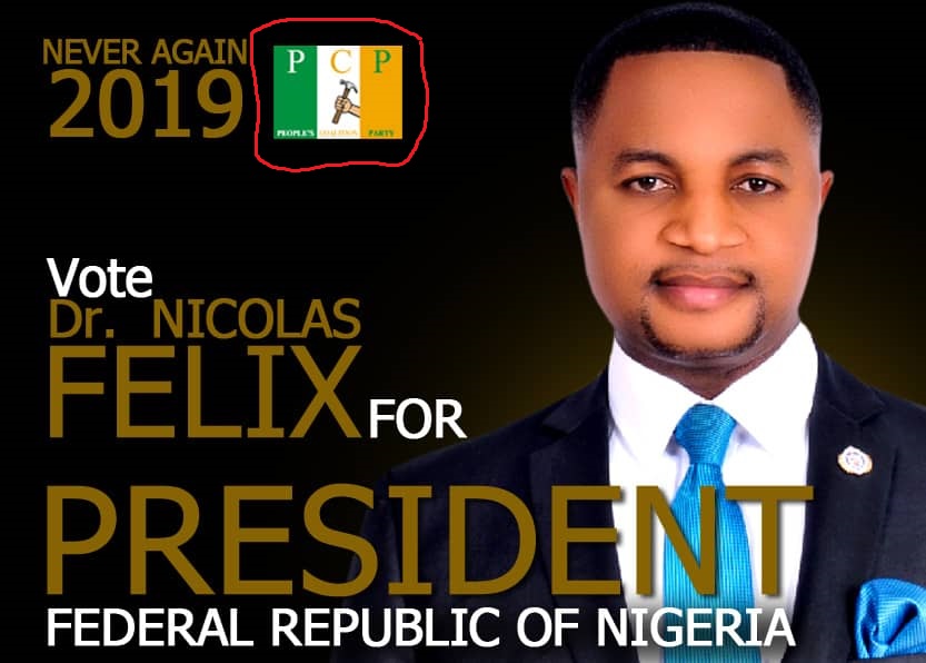 Dr Nicolas Felix's presidential election campaign poster