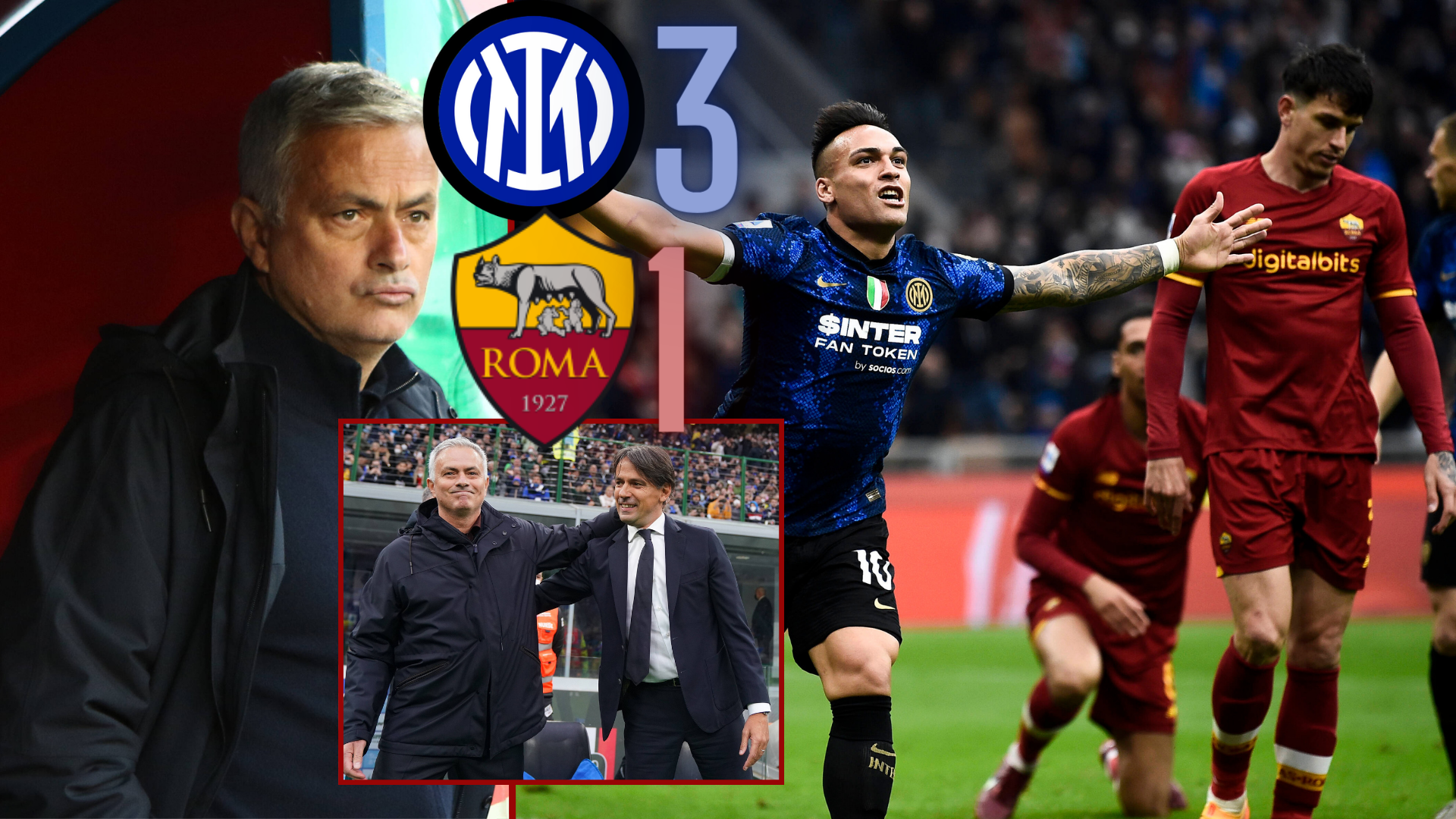 'I'd like them to win the league' - Mourinho tips Inter for back-to-back title success following Roma defeat