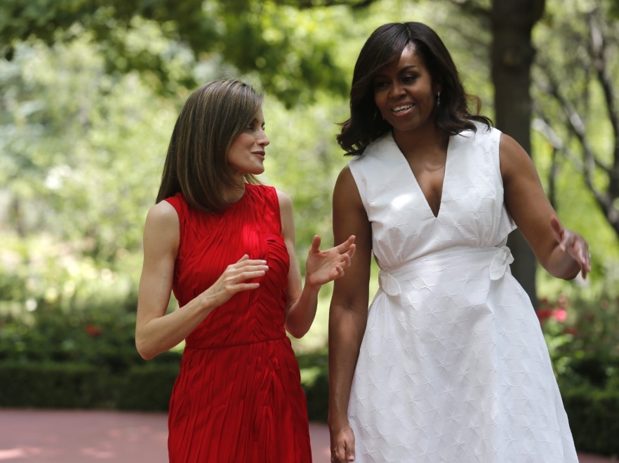 Michelle Obama i królowa Letizia