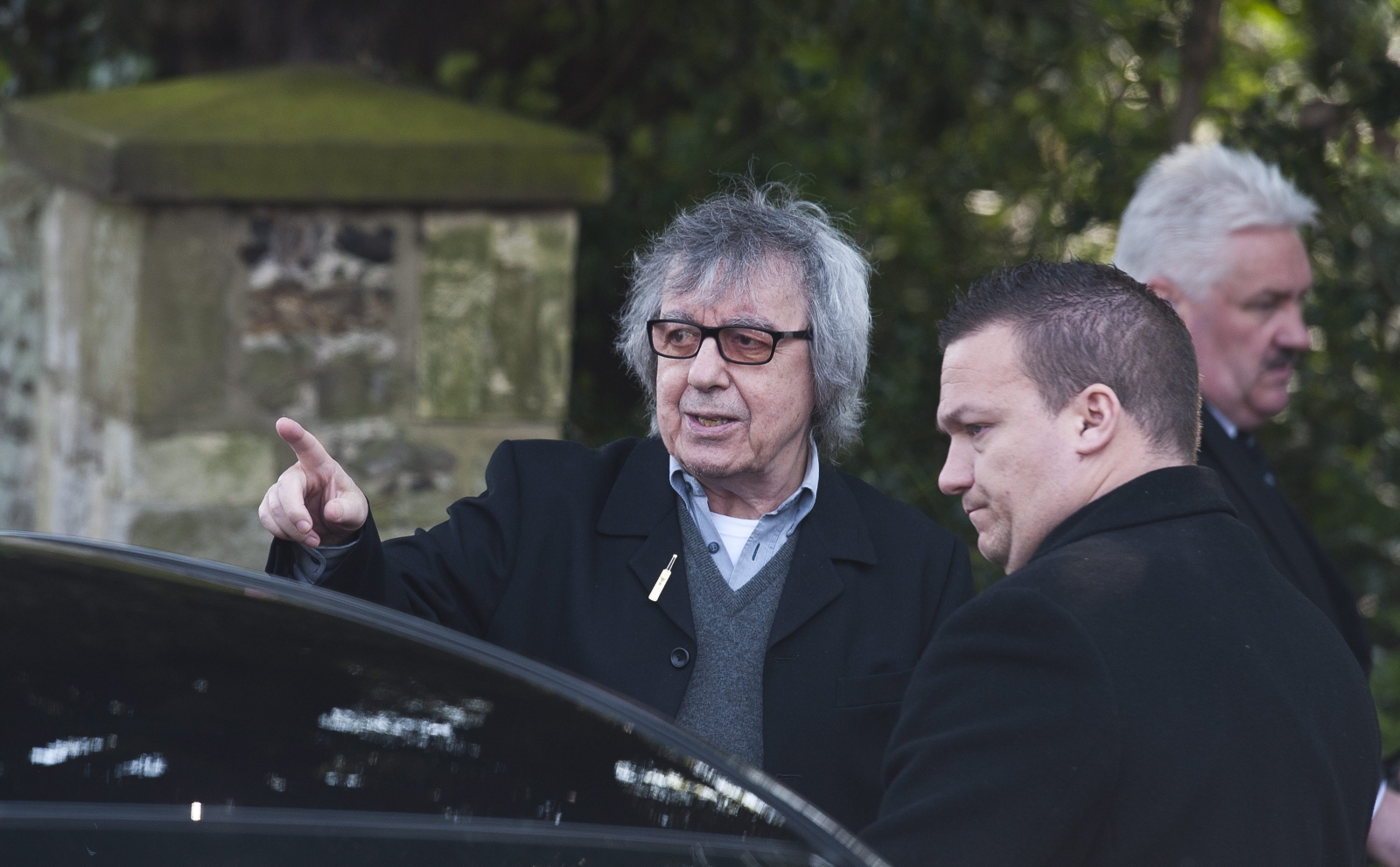 Bill Wyman na pogrzebie Peaches Geldof