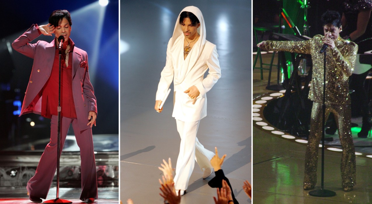 Prince i jego stroje sceniczne z 2006, 2005 i 2011 roku