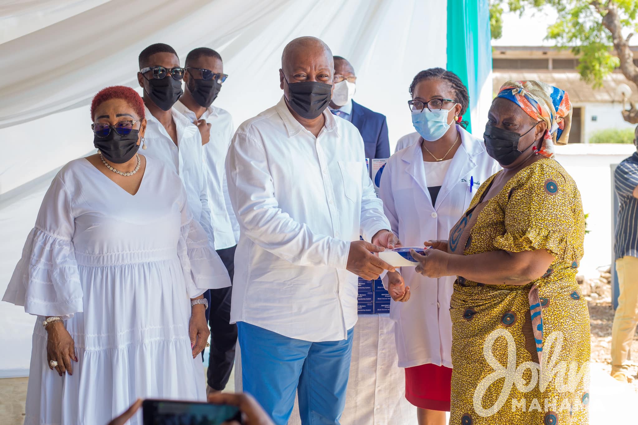 Mahama gives out Glucometers to diabetes patients to mark his 63rd birthday