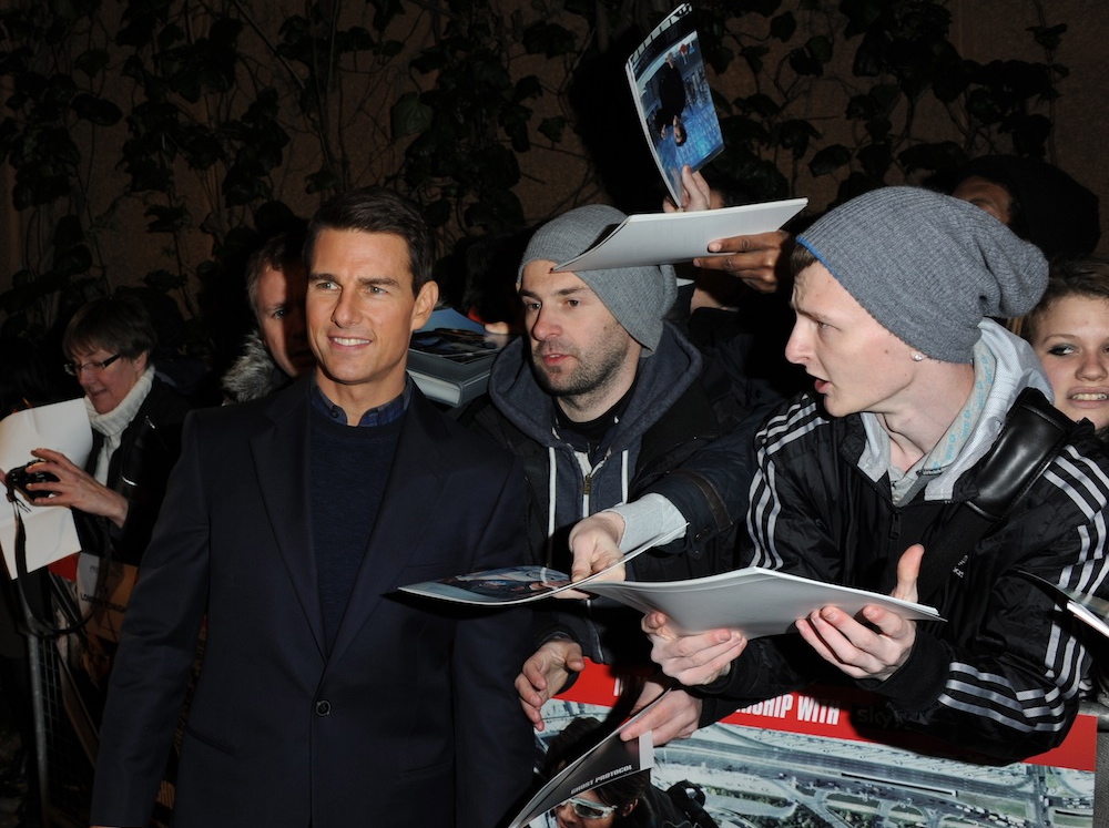Tom Cruise na premierze