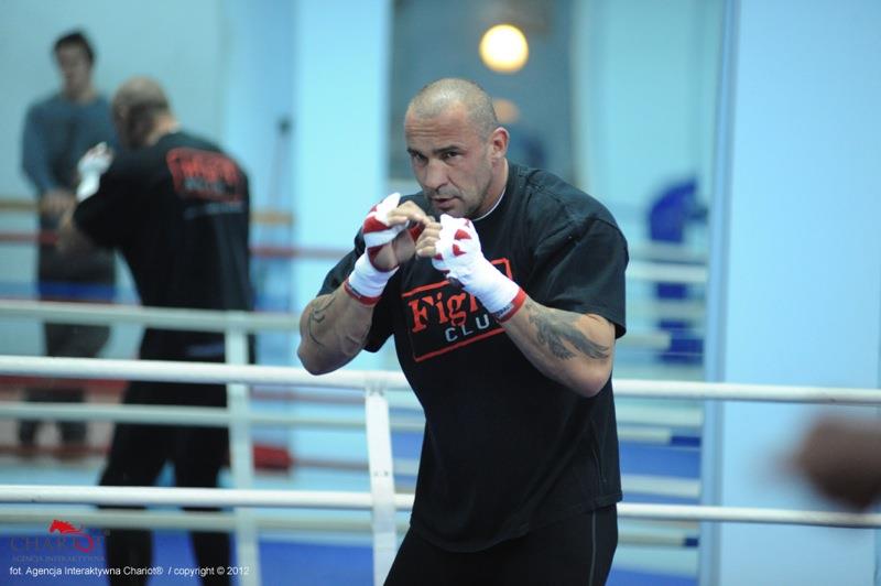 Przemysław Saleta trening na ringu