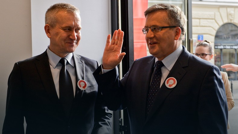 Robert Tyszkiewicz i Bronisław Komorowski