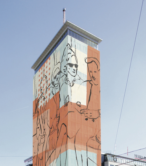 Óriás magyar festmény a bécsi toronyházon - Blikk