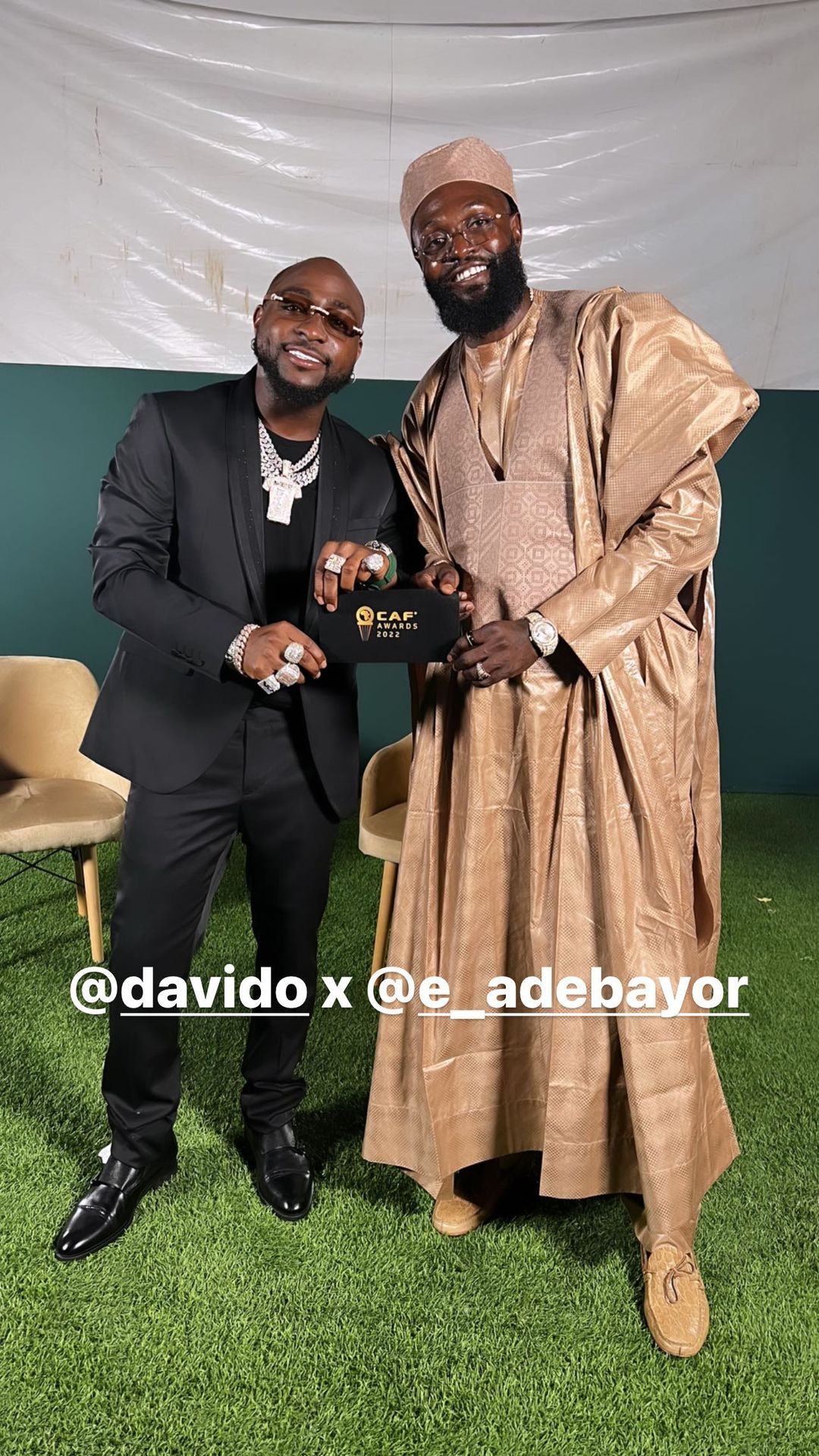 Davido, Tiwa Savage, Oshoala and Okocha shine at 2022 CAF Awards