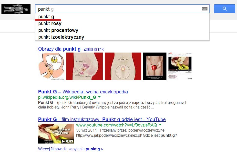 Podpowiedzi Google