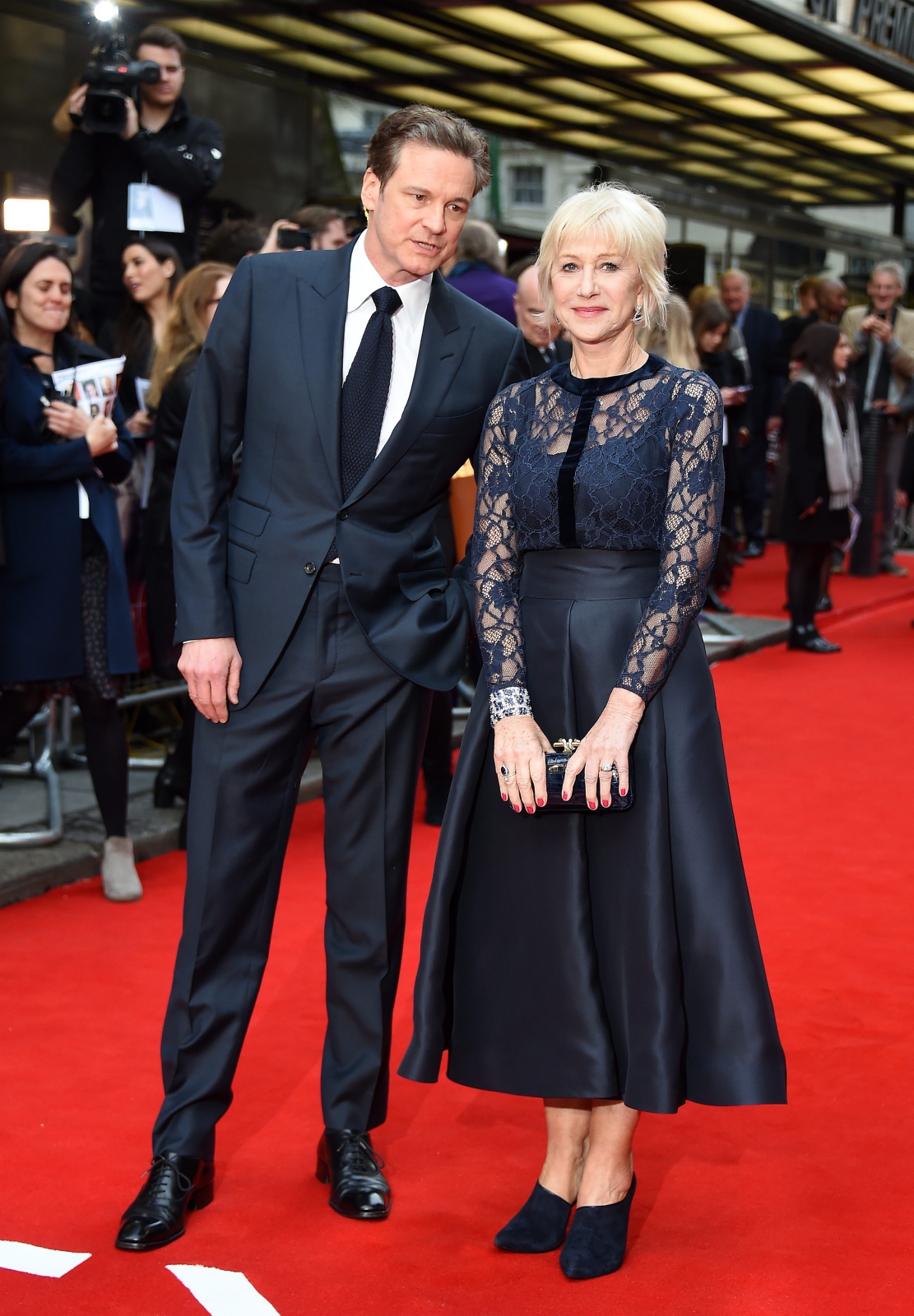 Helen Mirren pod ramię z Colinem Firthem