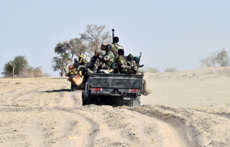 Soldiers storm northern deserts during a Boko Haram offensive (AFP)