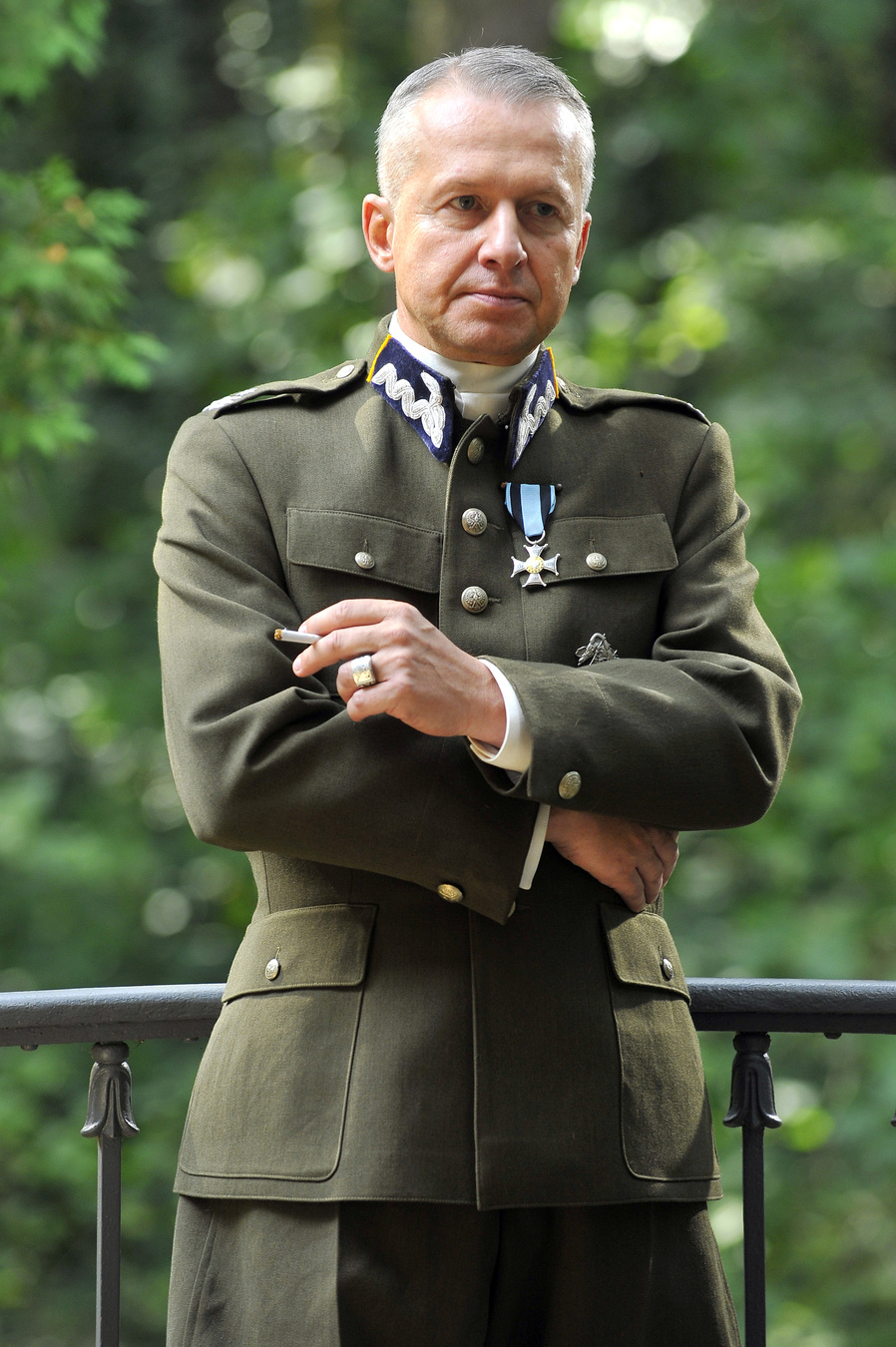 Bogusław Linda na planie filmu