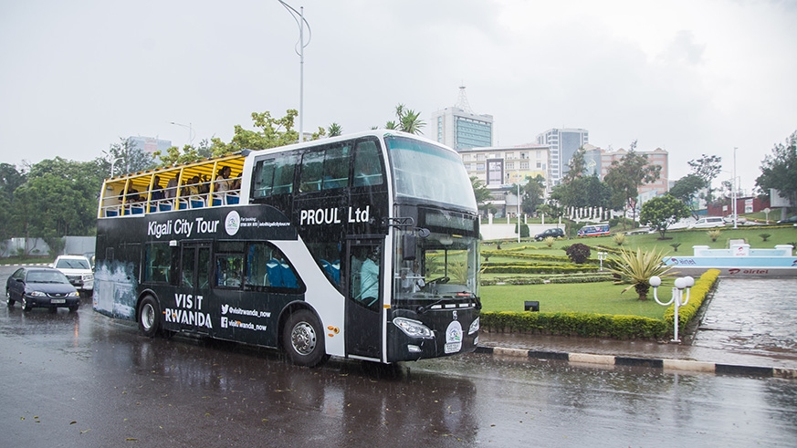 Kigali City sightseeing tour bus.  (The New Times)