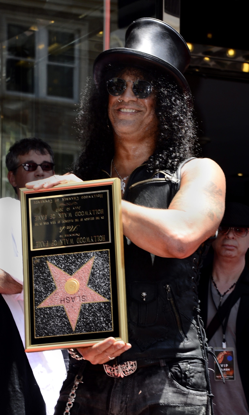 Slash podczas ceremonii w Hollywood