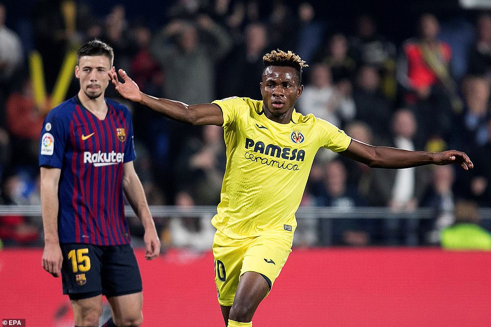 Samuel Chukwueze scored and had an assist against Barcelona last seaosn (EPA) 