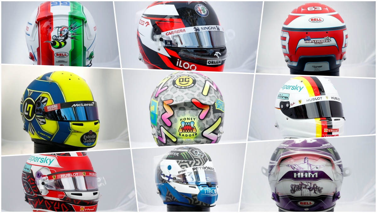 FOTO: Nové prilby jazdcov F1 na sezónu 2020. Niektoré sú skutočné umelecké  skvosty