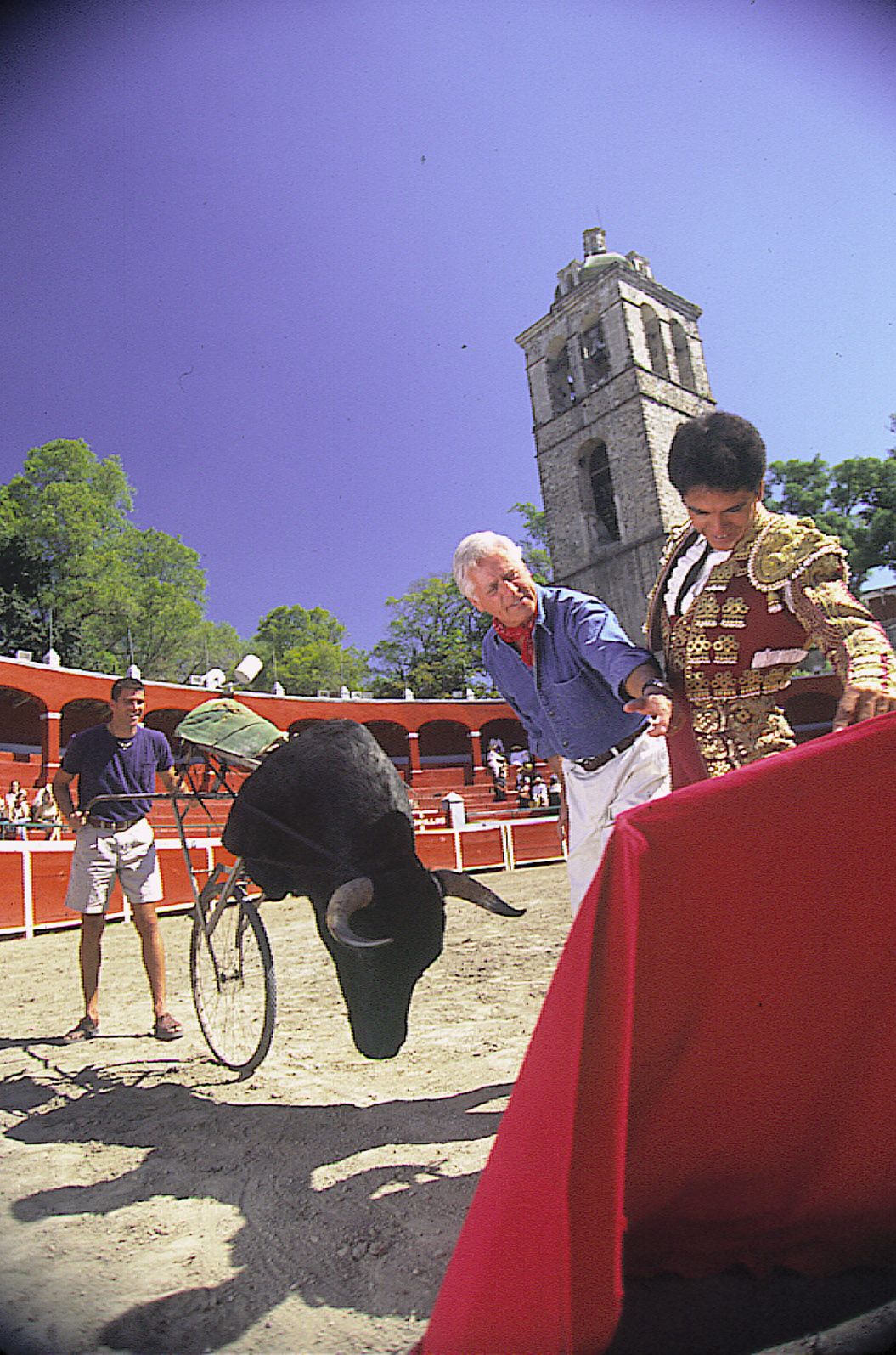 Zabawa w corridę w Ciudad Mexico