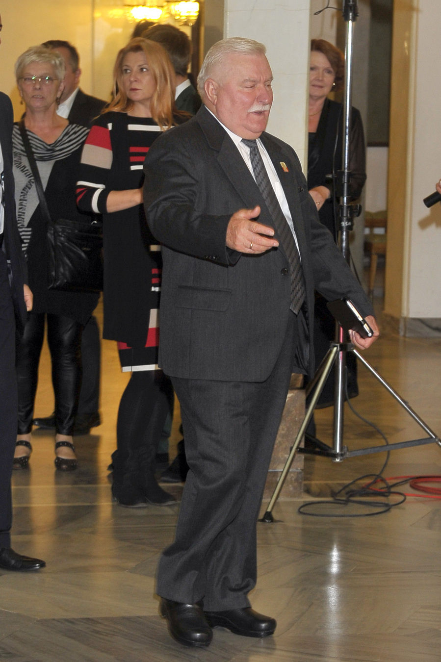 Na widowni zasiadł główny bohater – Lech Wałęsa