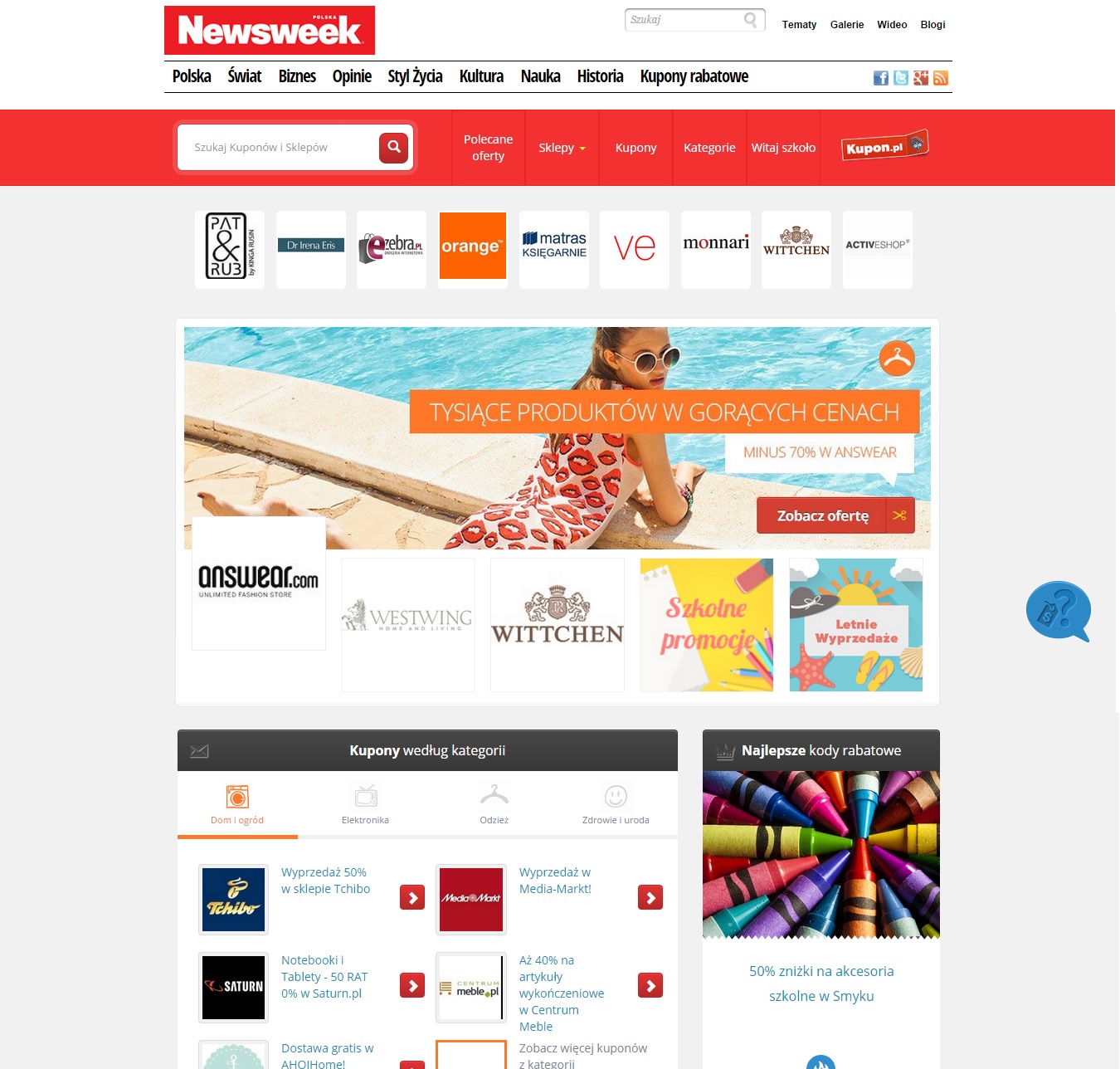 Kupuj taniej w sieci: kupony rabatowe newsweek.pl | Ofeminin