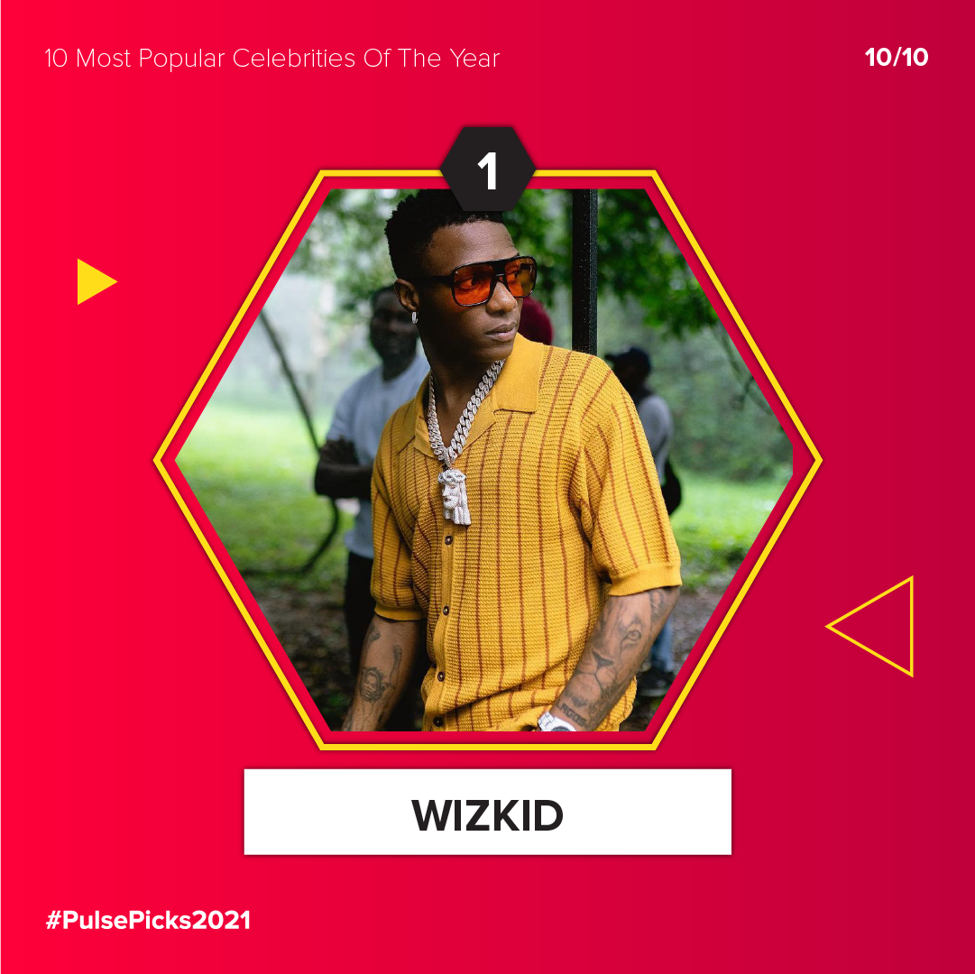 Nigerian music star Wizkid pratically made the news every month in 2021 