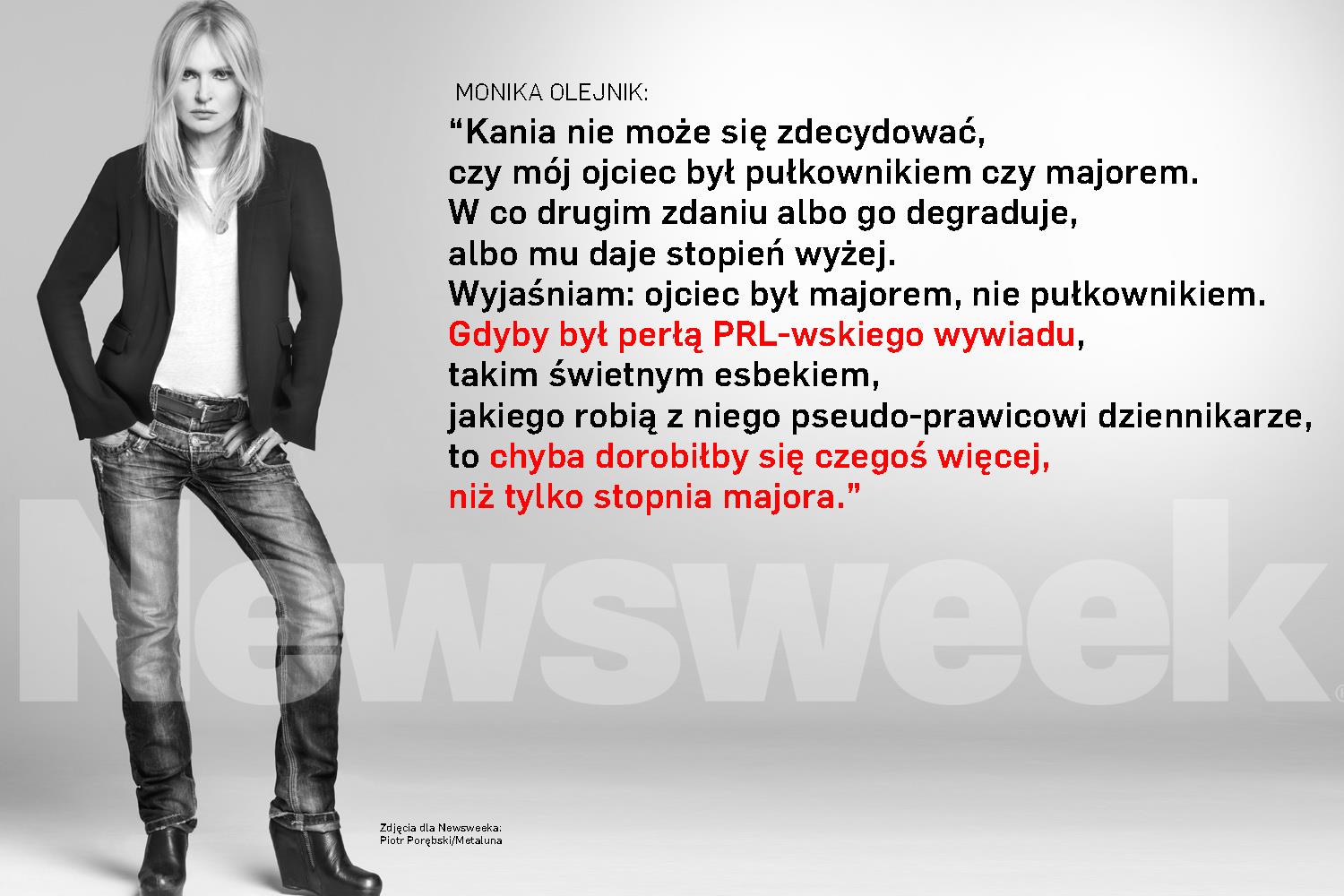 Monika Olejnik Newsweek Polska Resortowe dzieci