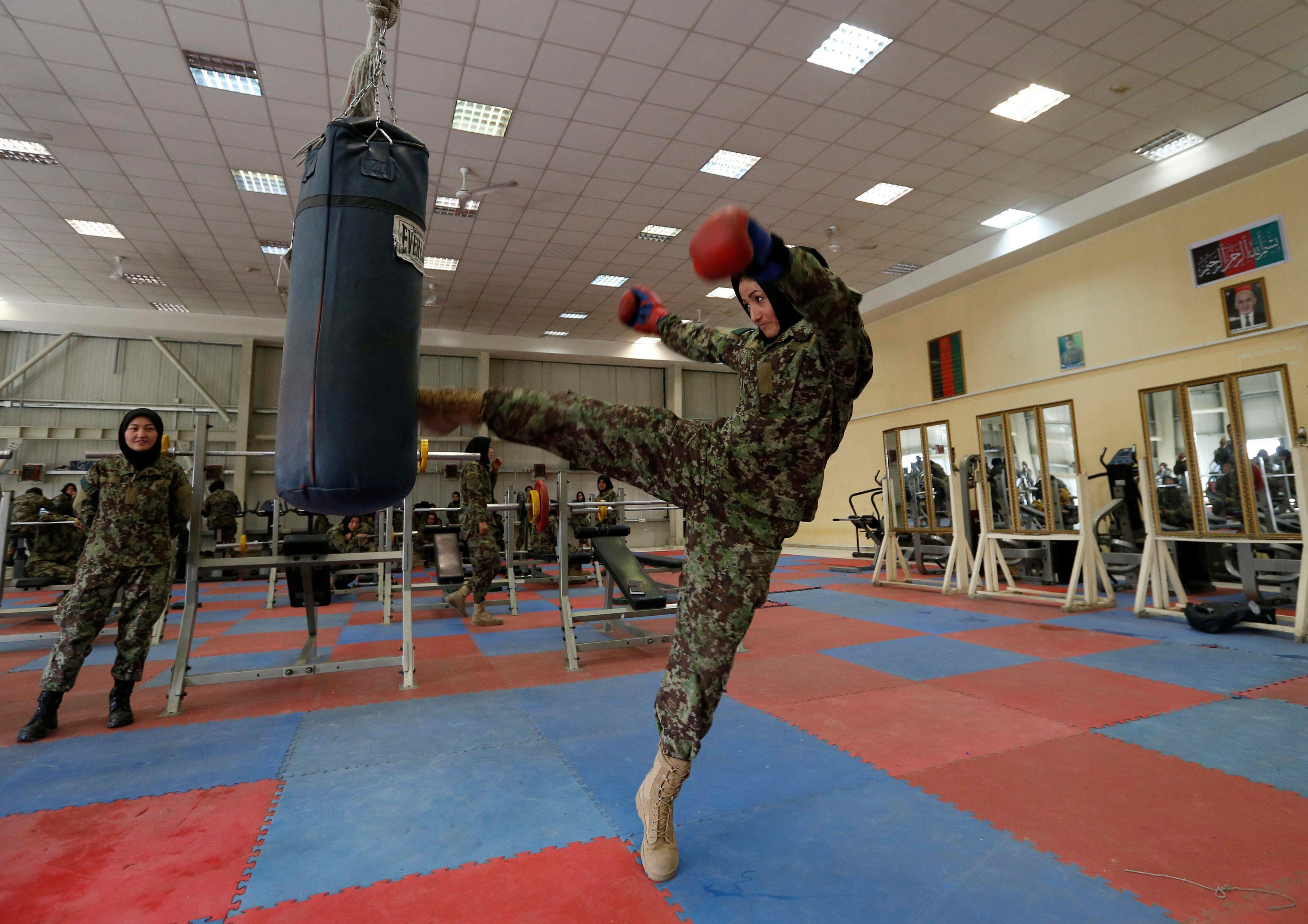 The Wider Image: Training Afghanistan's women soldiers