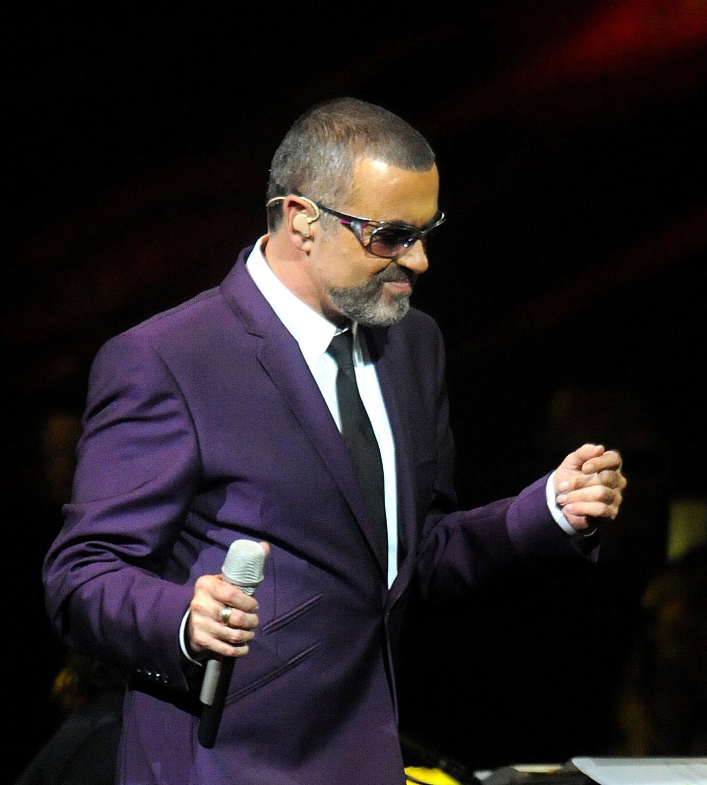 George Michael podczas wiedeńskiego koncertu