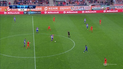 Zagłębie - Wisła P. (2:0): Kolejne uderzenie Szymańskiego, Polacek broni z dużym trudem!
