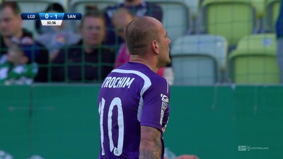 Lechia - Sandecja (0:1): Tym razem Kuciak górą w pojedynku z Trochimem. Sandecja bliska powiększenia przewagi