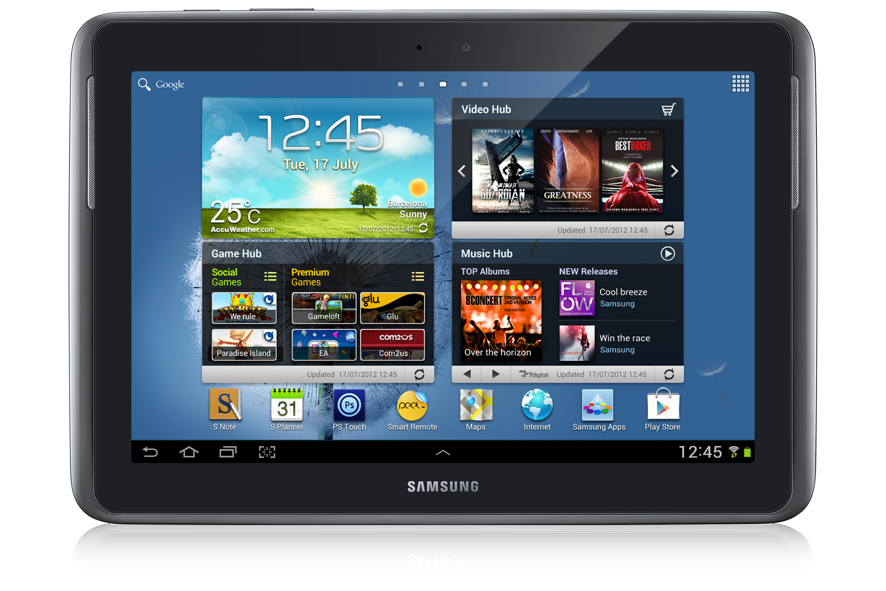 Tablet Samsunga, którym sterujemy rysikiem. Pozwala to na łątwiej edycję dokumentów czy wycinanie elementów ze zdjęć i wkładanie ich do maili