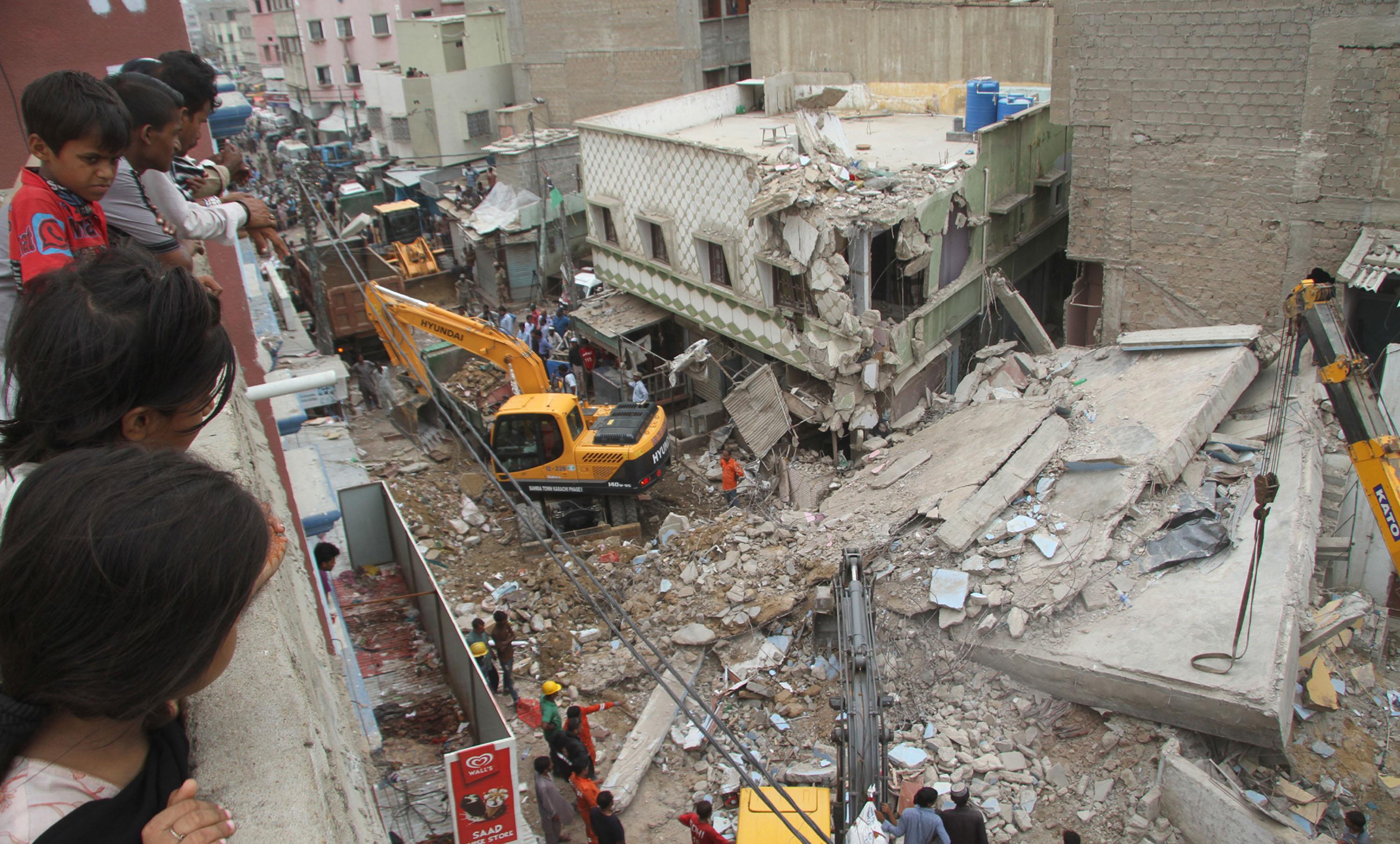 Building Collapse In Pakistan