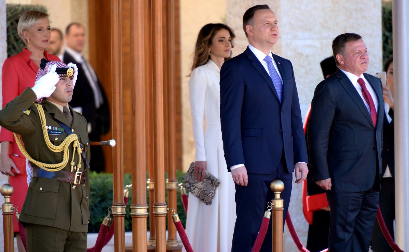 Król Jordanii wyraził nadzieję na podniesienie na wyższy poziom relacji ekonomicznych między obu krajami.
