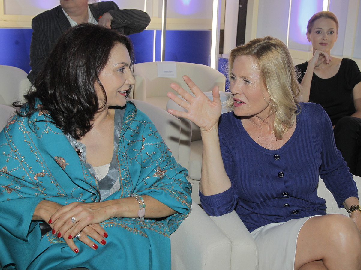 Małgorzata Pieczyńska i Grażyna Szapołowska