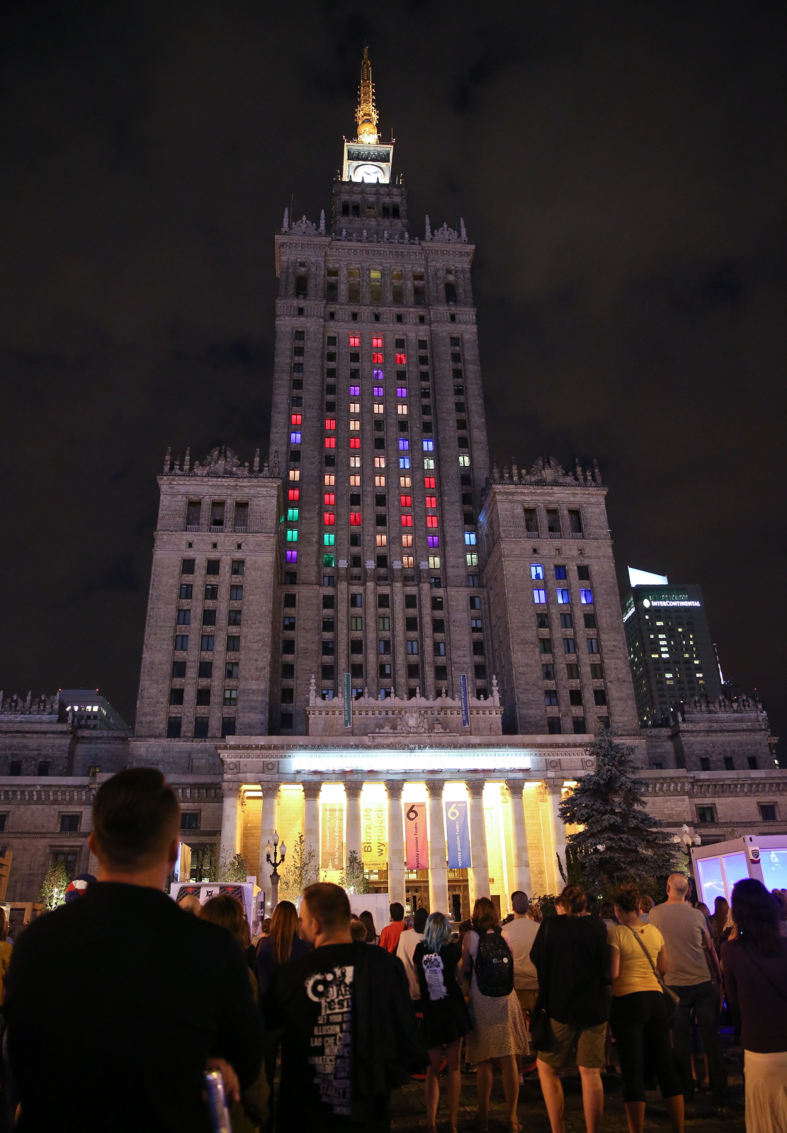 Tetris na Pałacu Kultury