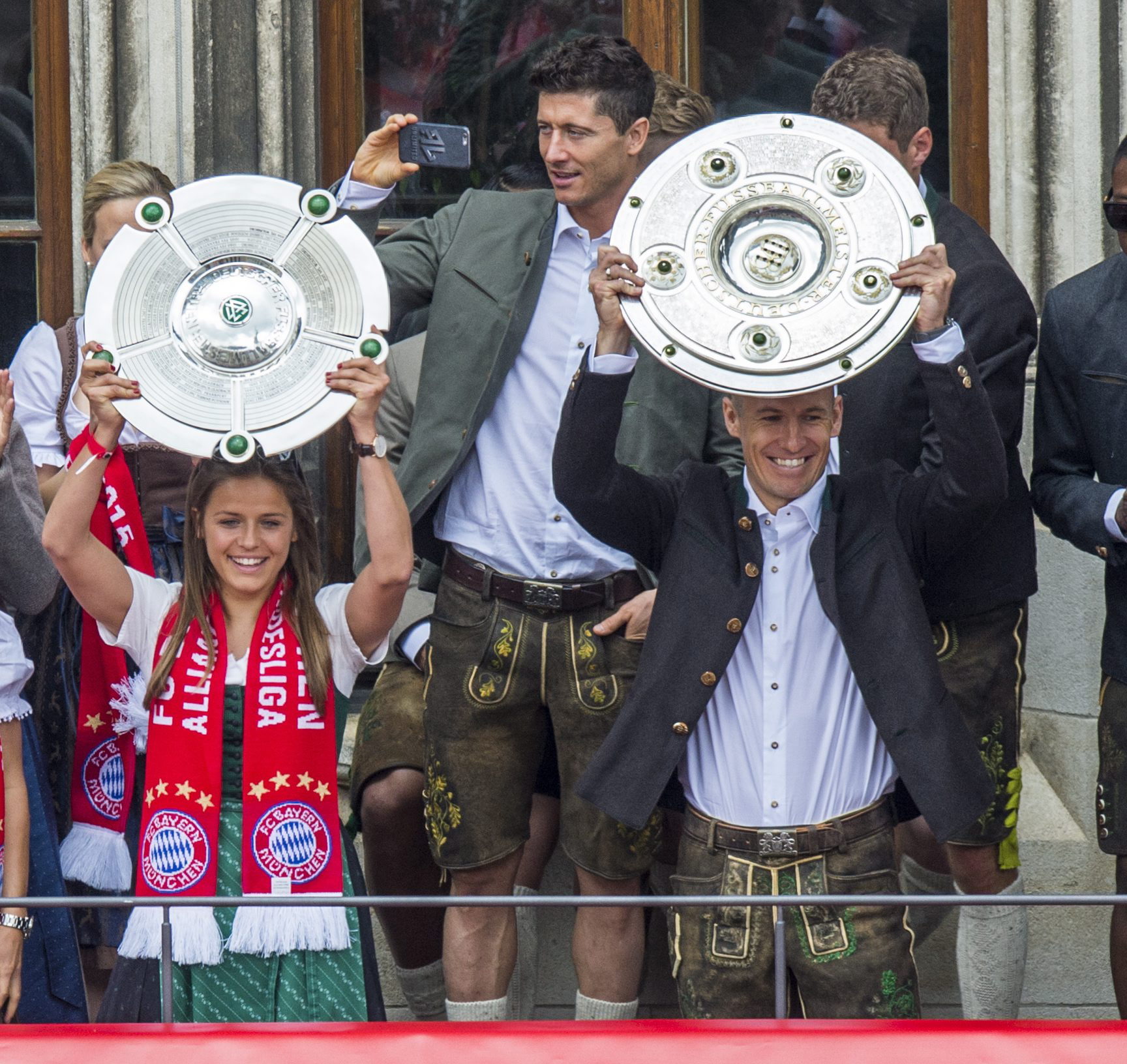 Tak Robert Lewandowski z kolegami z Bayernu świętował mistrzowski tytuł