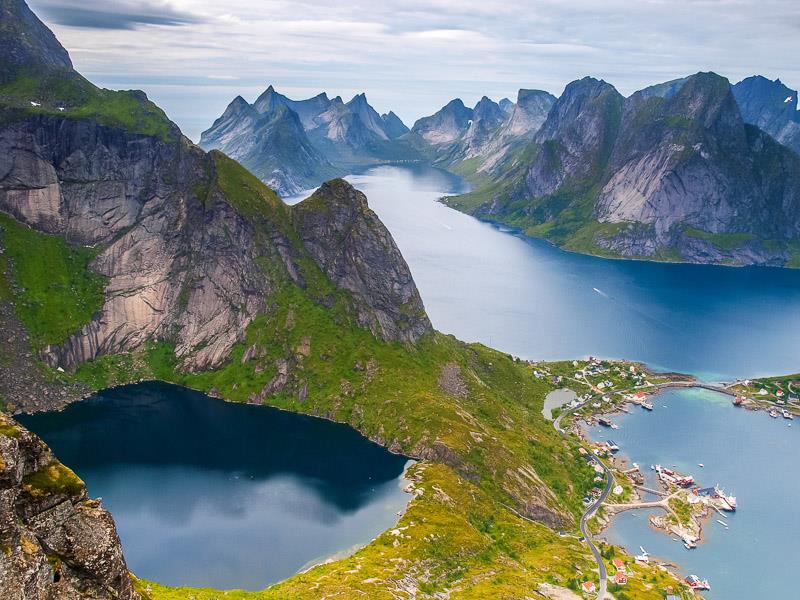 Wyspa Moskenesoya, Norwegia Lofoty.