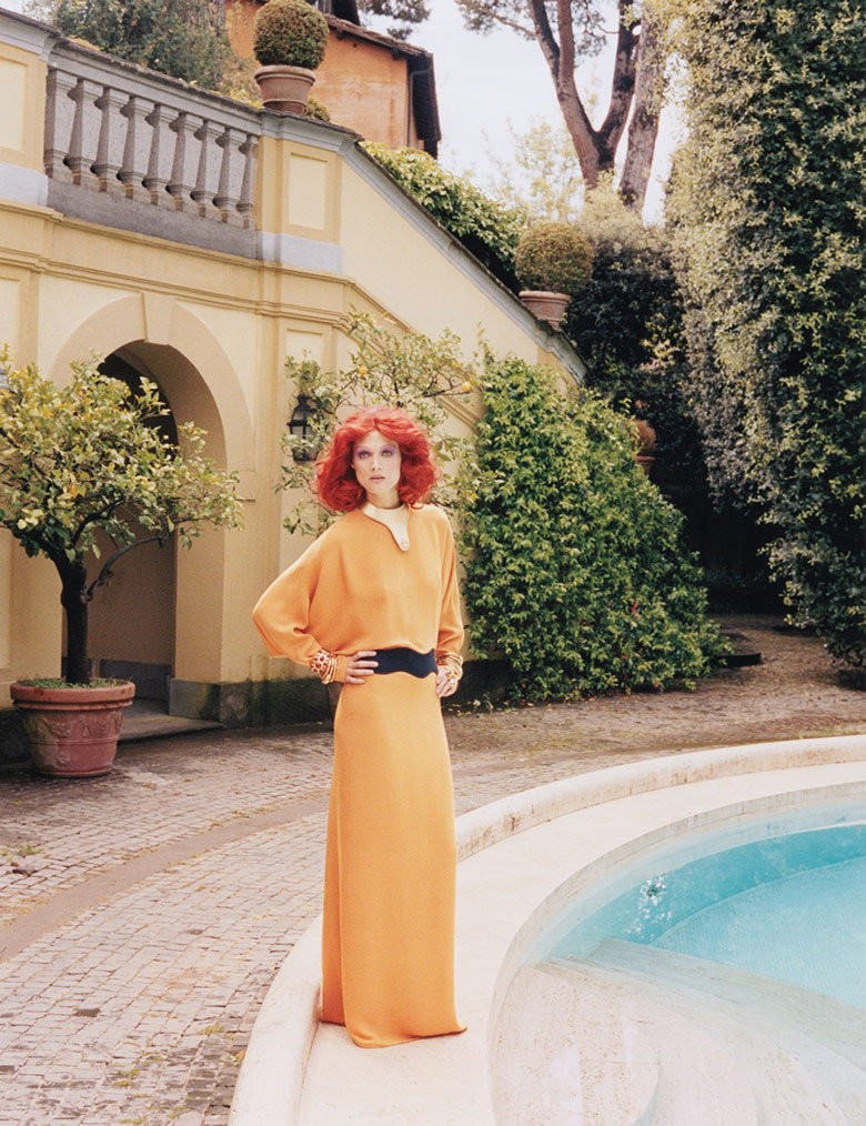Ognistowłosa Małgosia Bela w sesji dla W Magazine / Venetia Scott / W Magazine