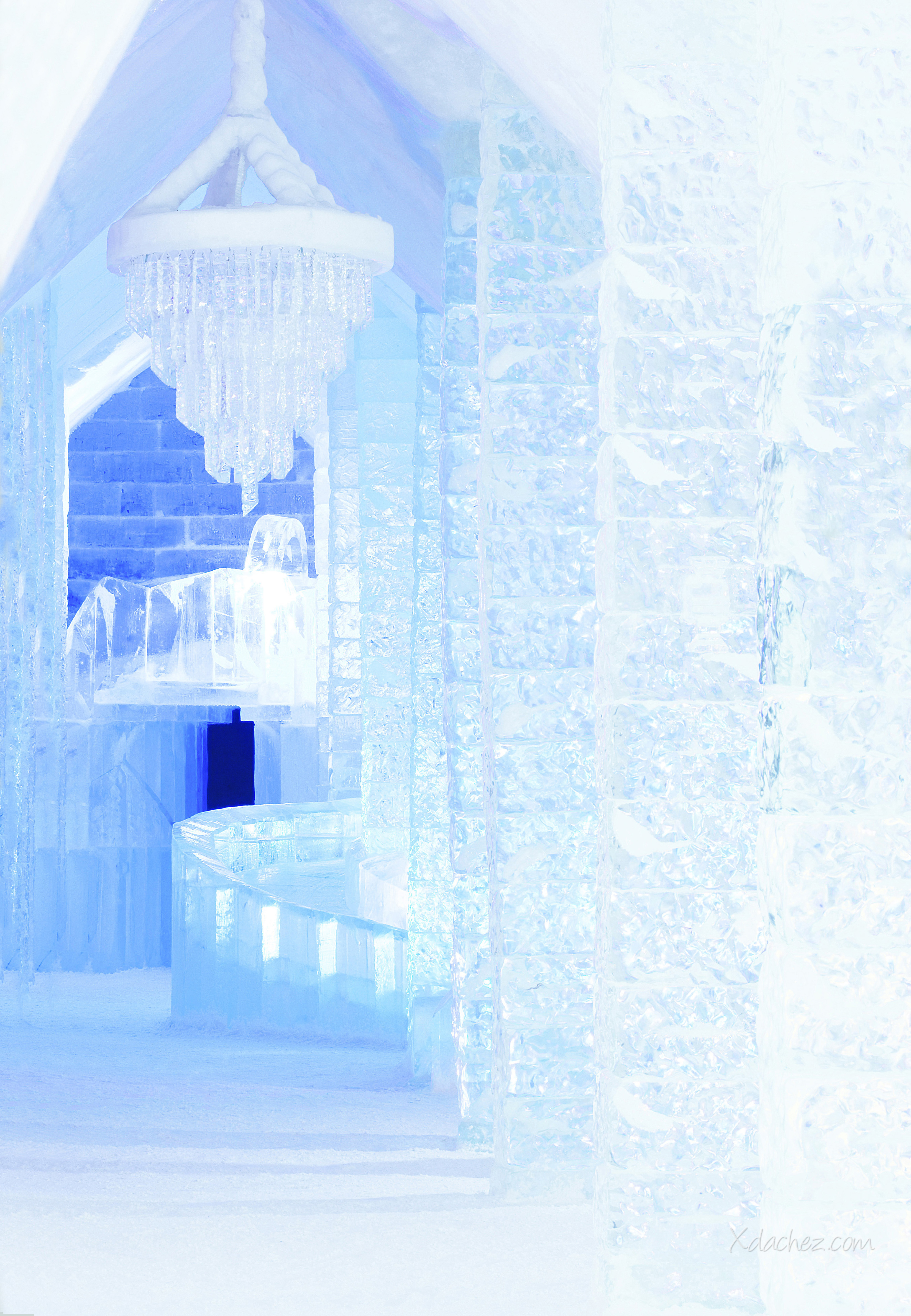 Hotel de Glace - niezwykły hotel z lodu
