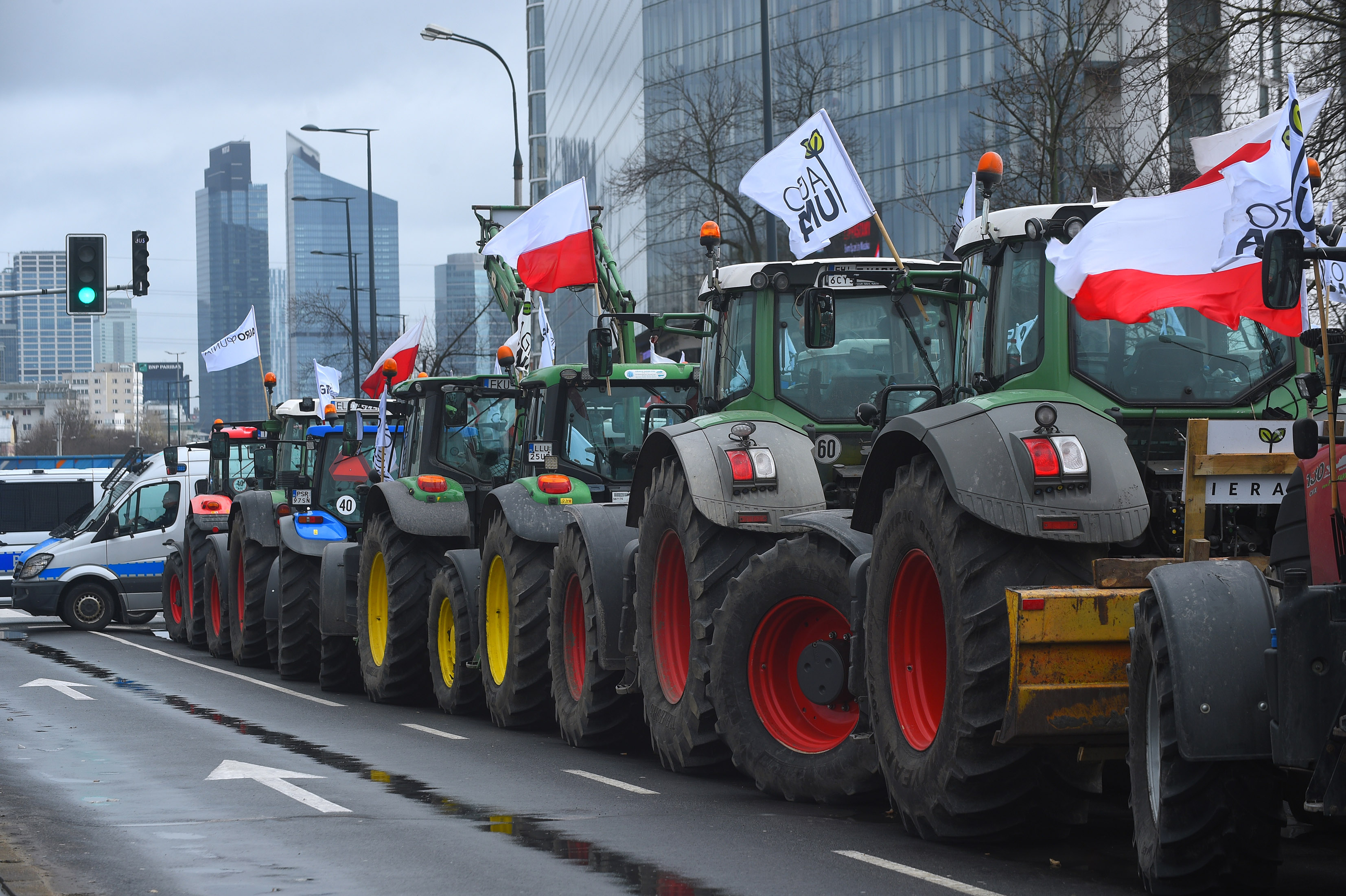 Protest Agrounii w Warszawie, 23 lutego 2022 r.
