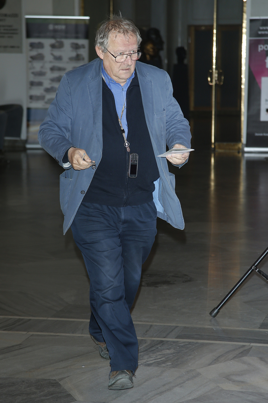 Adam Michnik na premierze