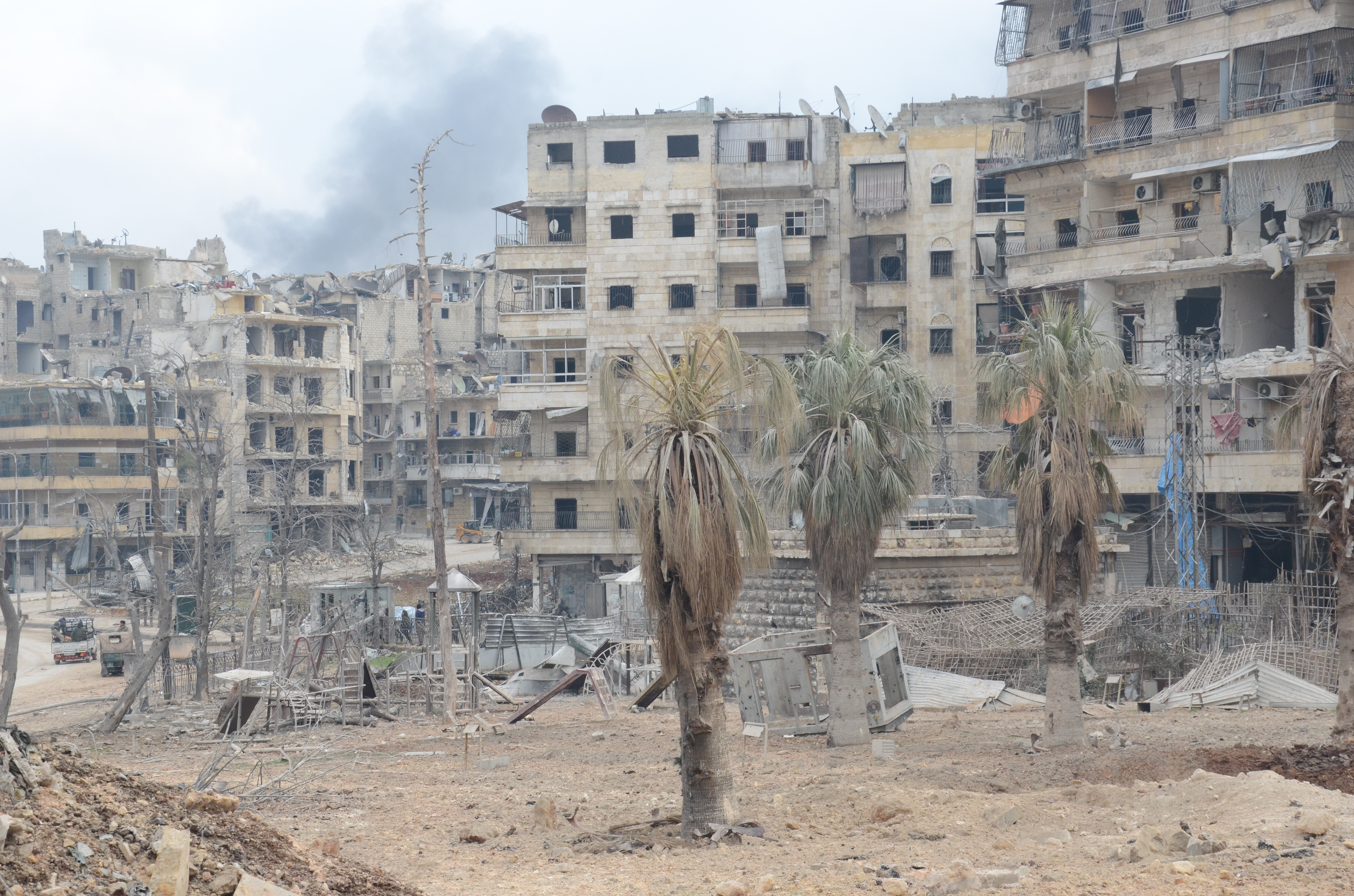W Aleppo, zwanym syryjskim Stalingradem, toczyła się najdłuższa czteroletnia bitwa podczas wojny w Syrii. Rodzina Omara uciekła z miasta w 2017 r.