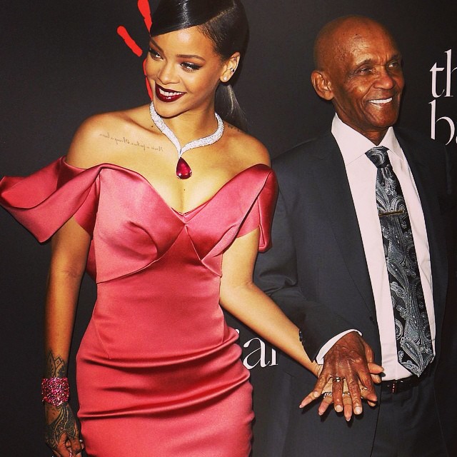 Rihanna z dziadkiem na pierwszym Diamentowym Balu