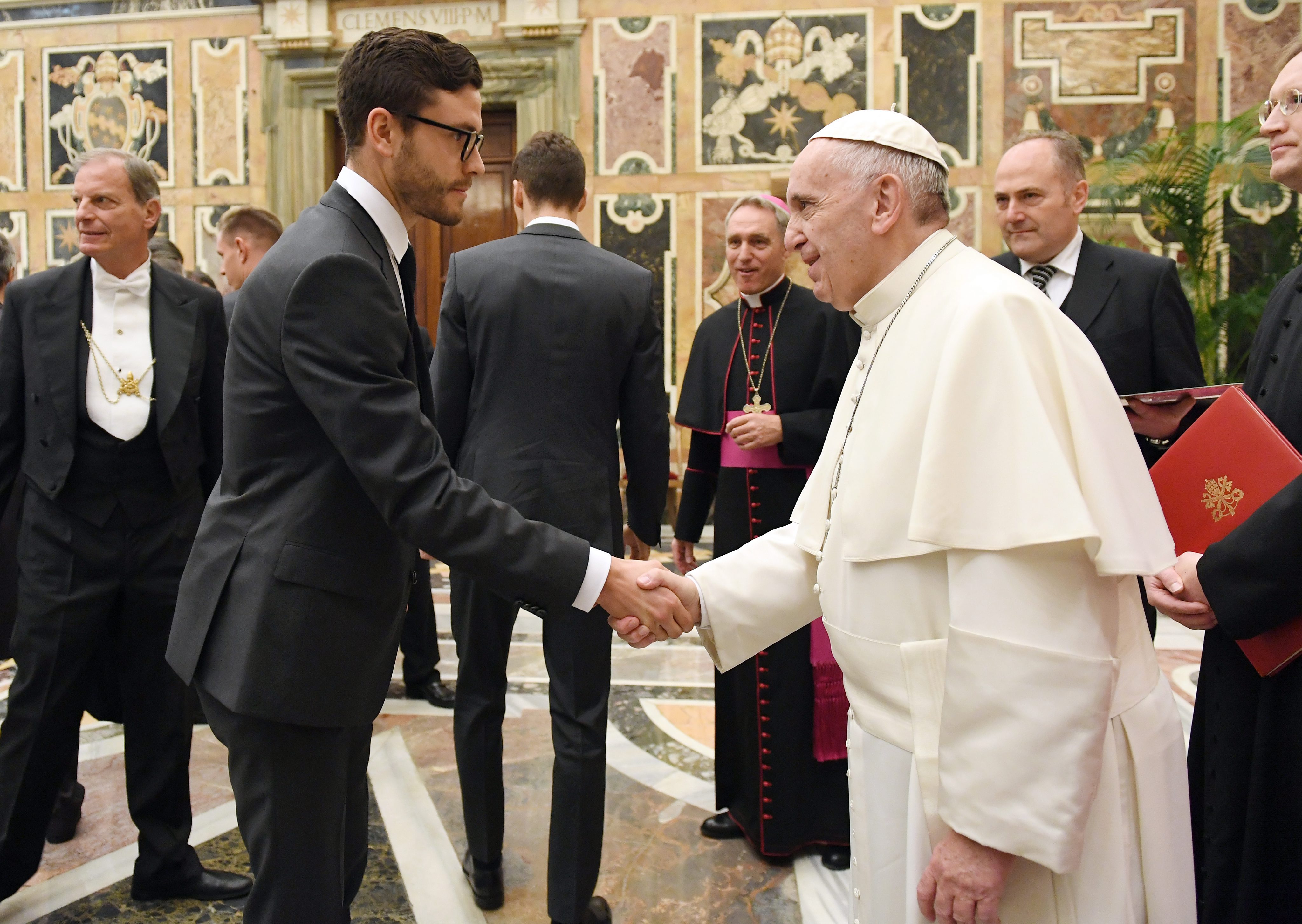 Niemieccy piłkarze spotkali się z papieżem Franciszkiem