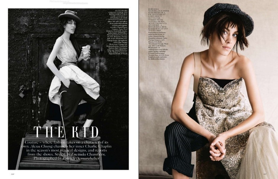 Alexa Chung, Vogue, październik 2013 / facebook