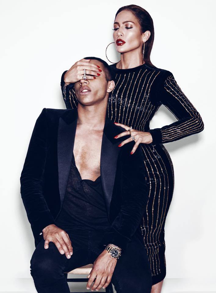 Jennifer Lopez i Oliver Rousteing w sesji dla magazynu